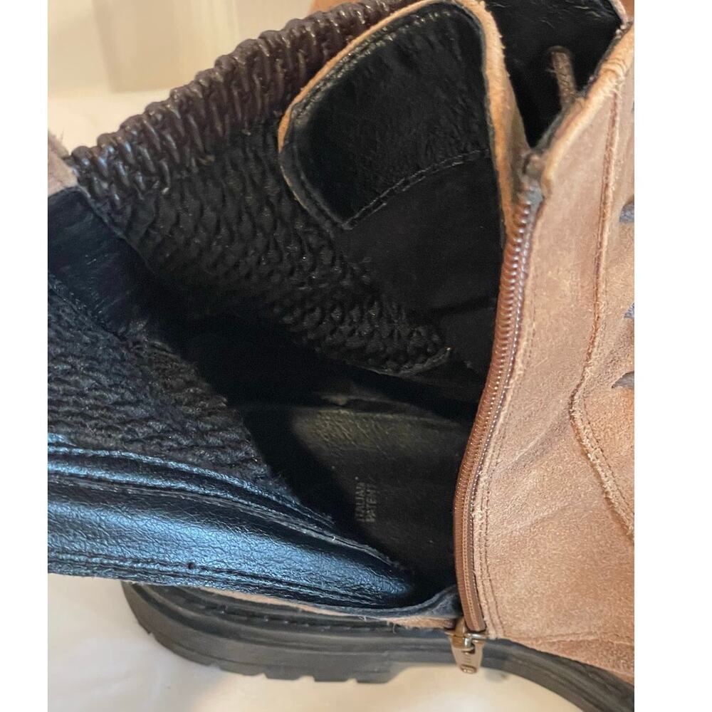 Geox Italy Respira Iridea Brown Suede Lace-Up Combat Ankle Boot Size 7 EUR 37 - Picture 8 of 8
